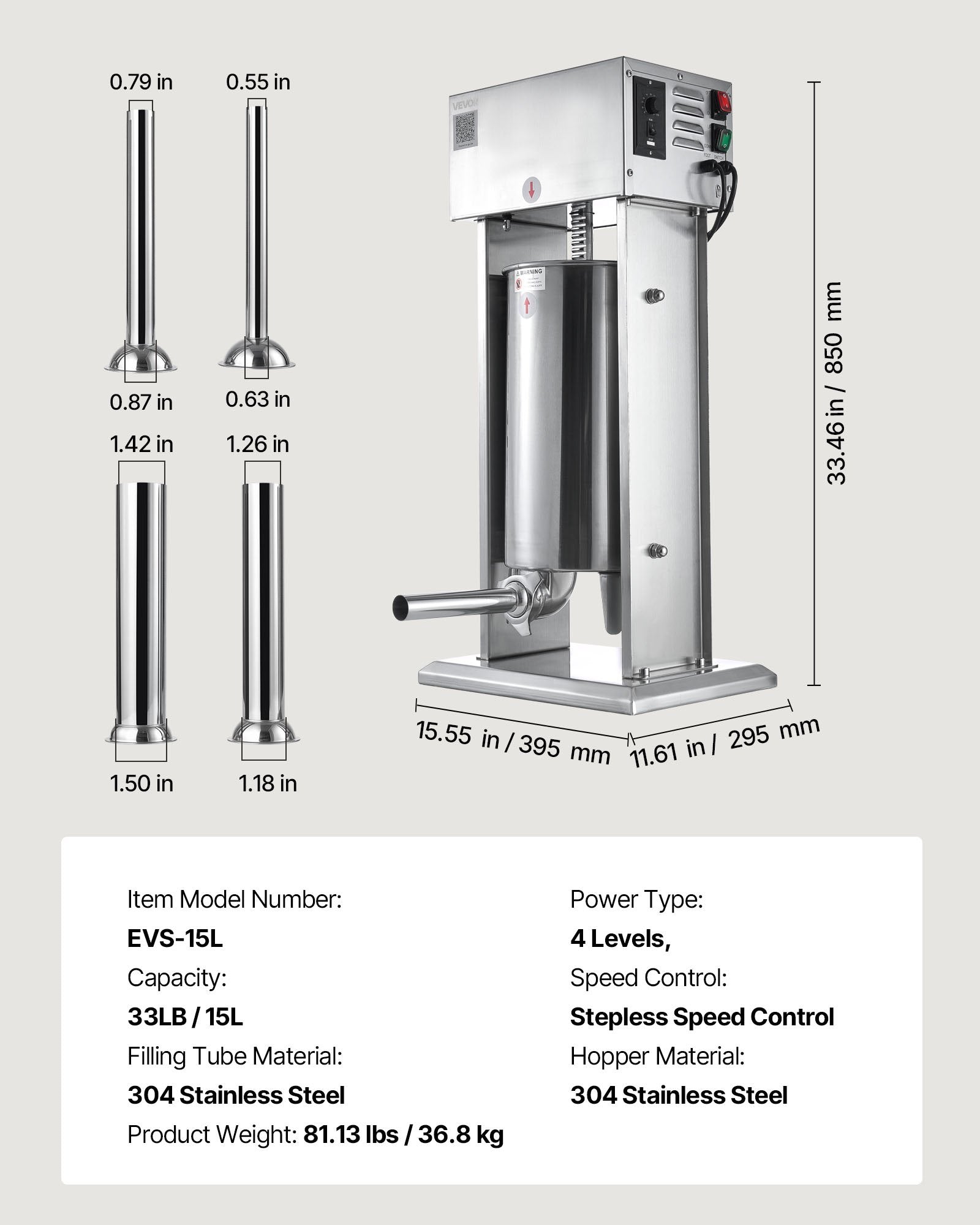 15L Electric Sausage Stuffer