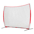 Barricade Backstop Net, 12x9 ft Ball Sports Barrier Netting, Portable Practice Equipment with Carry Bag, Protection Screen for Baseball Softball Lacrosse Soccer Hockey Training, for Backyard