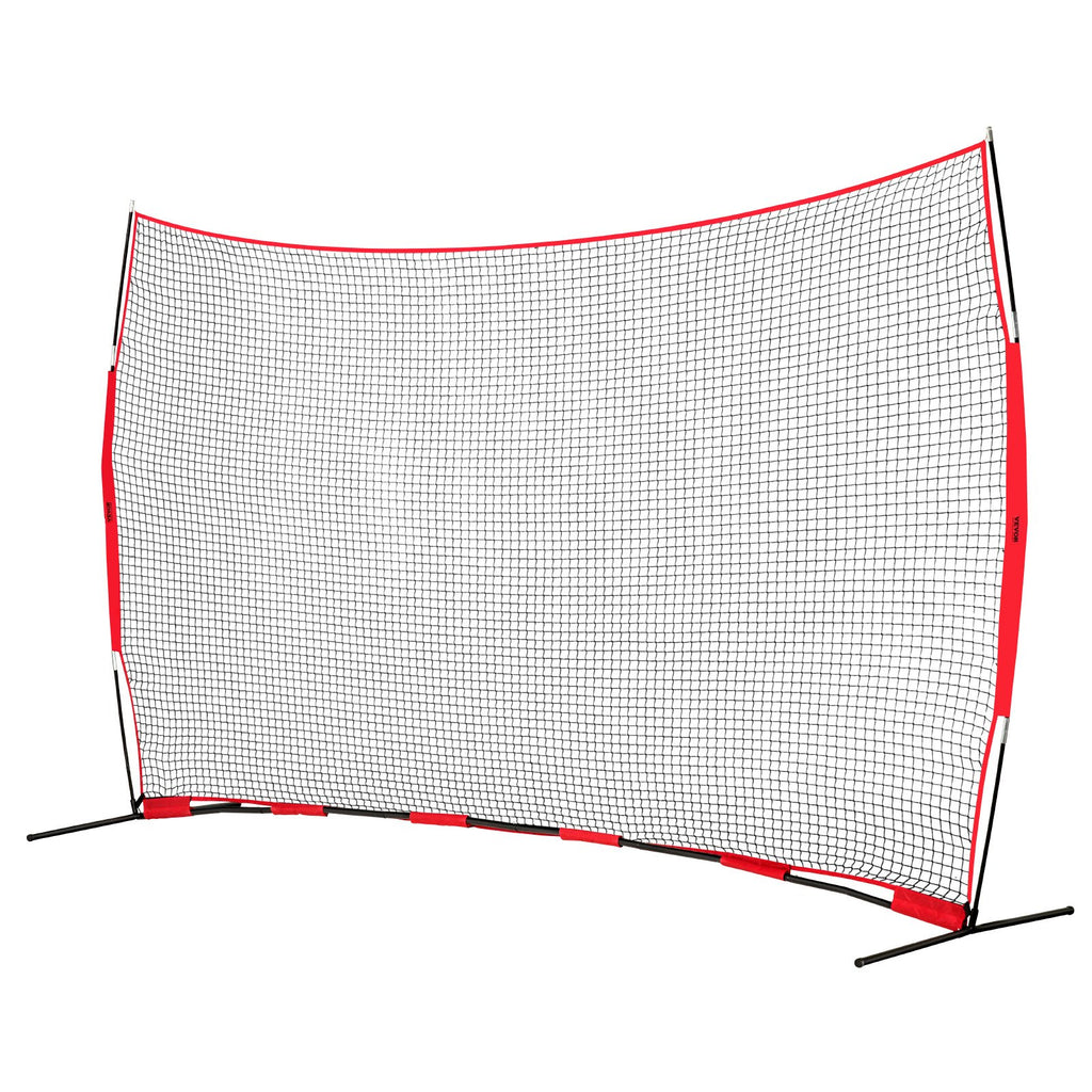 Barricade Backstop Net, 16x10 ft Ball Sports Barrier Netting, Portable Practice Equipment with Carry Bag, Protection Screen for Baseball Softball Lacrosse Soccer Hockey Training, for Backyard