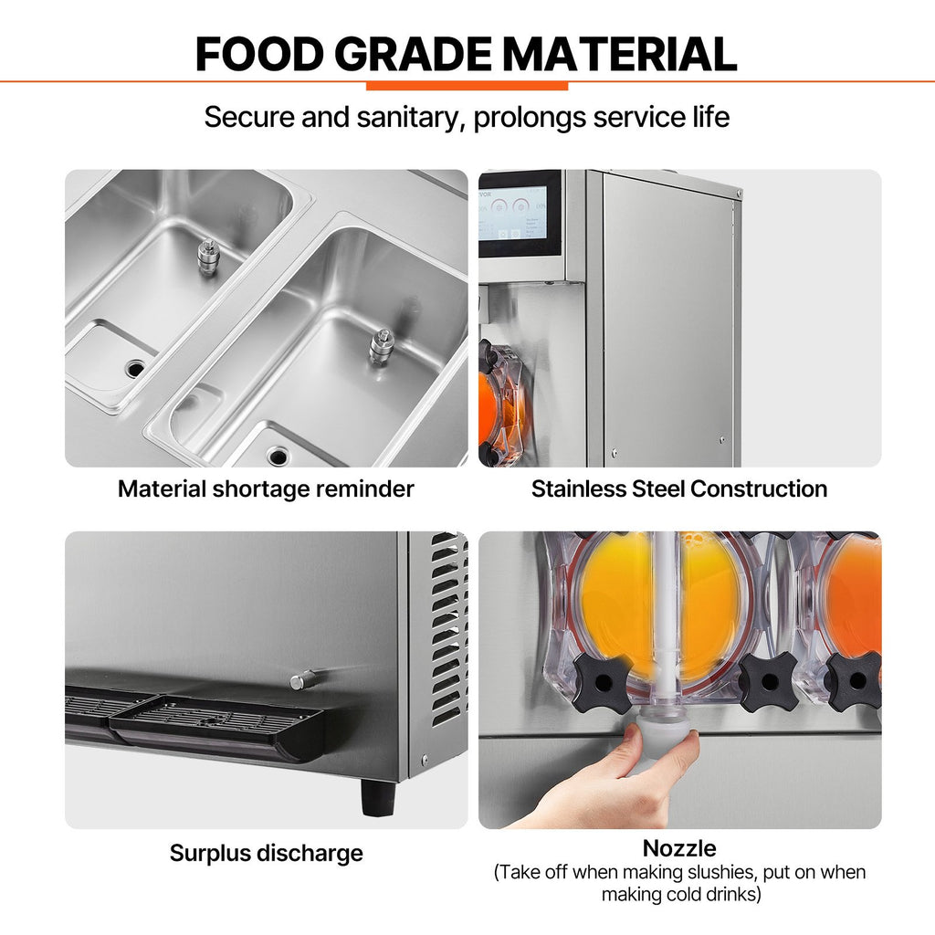 24L Commercial Slushy Machine – Dual Tank