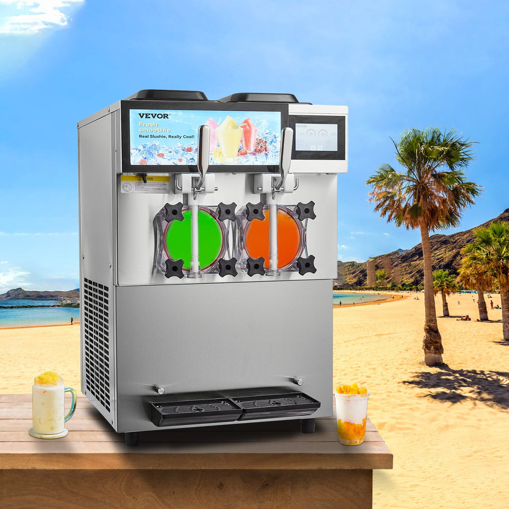 24L Commercial Slushy Machine – Dual Tank