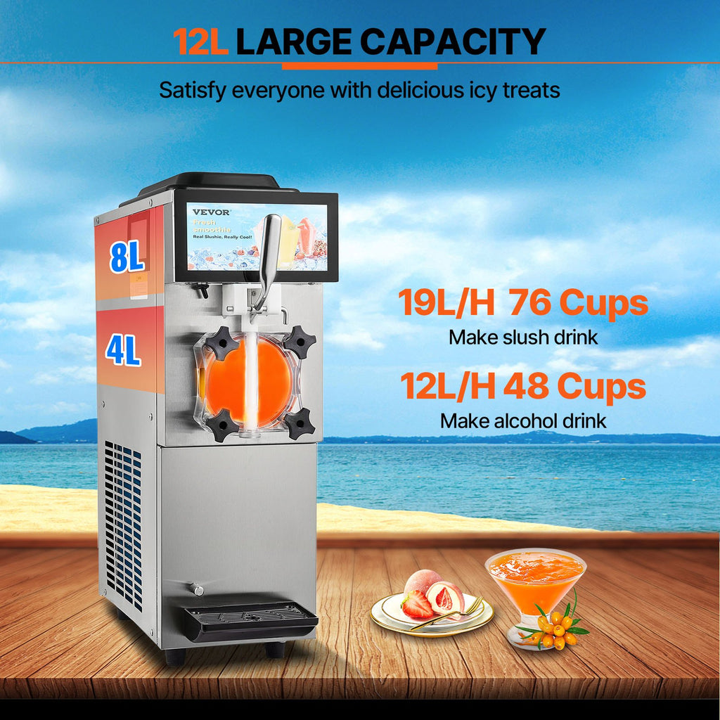 12L Commercial Slushy Machine – Single Tank