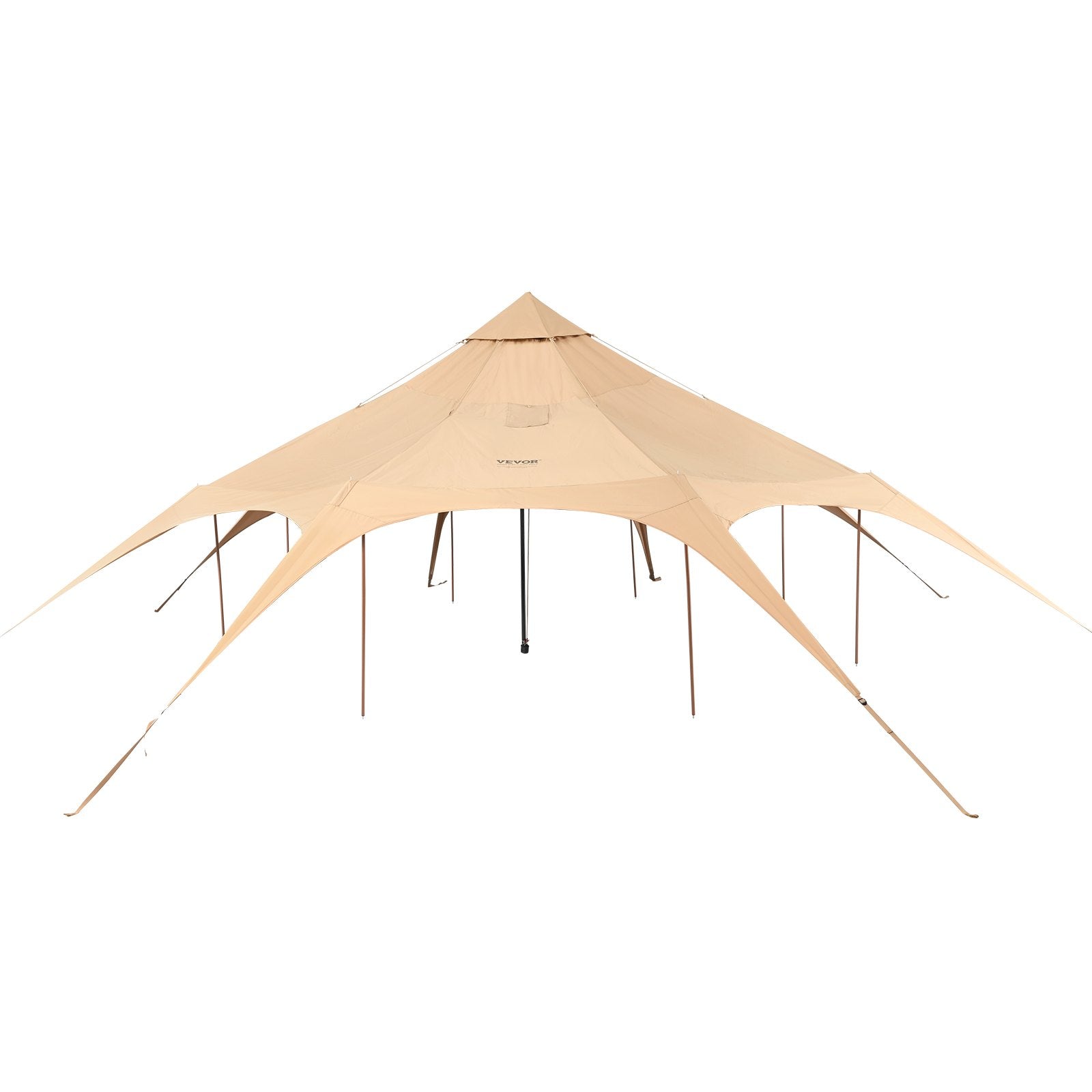 Canvas Tent 4 Seasons 5 m/16.4 ft Bell Tent for Camping with Stove Jack