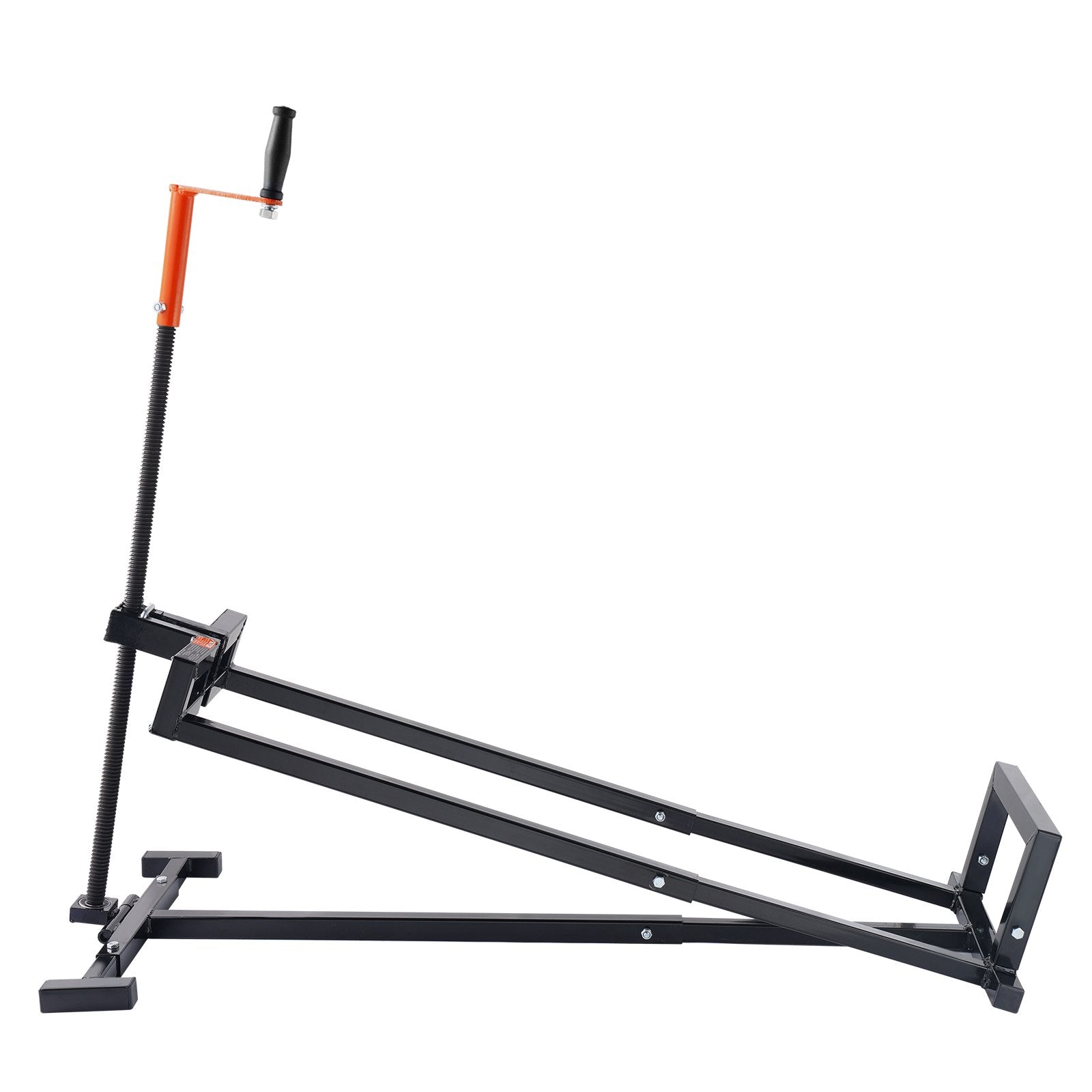 Ride on Lawn Mower Lift Jack, 880 Lbs Weight Capacity, Telescopic Maintenance Jack with Crank Handle & Power Tool Handle, Foldable Lawn Tractor Lifter for Lawn Mowers and Garden Tractors, Black