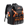 Tool Backpack, 45 Pockets, Heavy-duty Tools Storage Organizer Work Bags with Laptop Compartment & Reinforced Fabric Basee, Electrician Jobsite Backpack for Electrician, Repairman