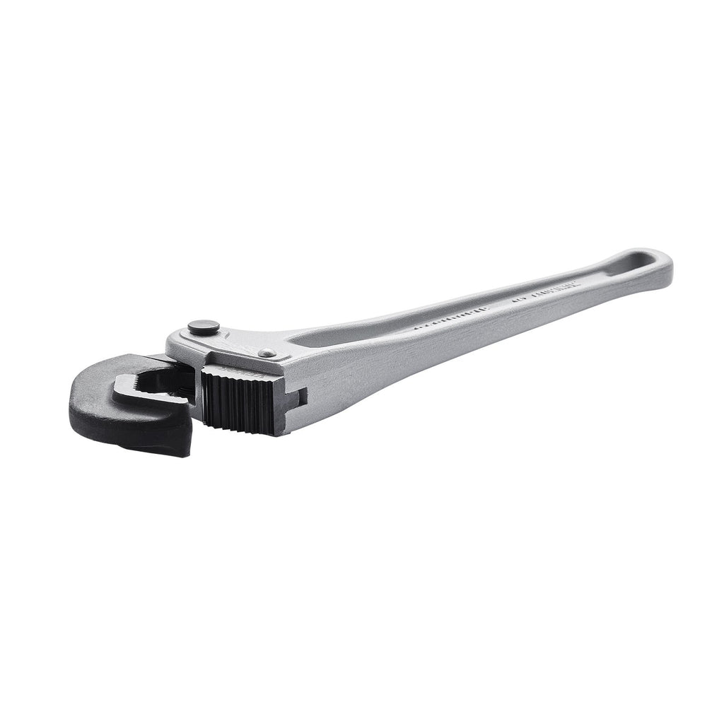 Pipe Wrench, 14" Aluminum Straight Pipe Wrench, Automatic Jaw Adjustment, Adjustable Plumbing Wrench, Easy to Carry, Ergonomic Handle, Hangable Design, for Water Pipes, Automotive Repairs