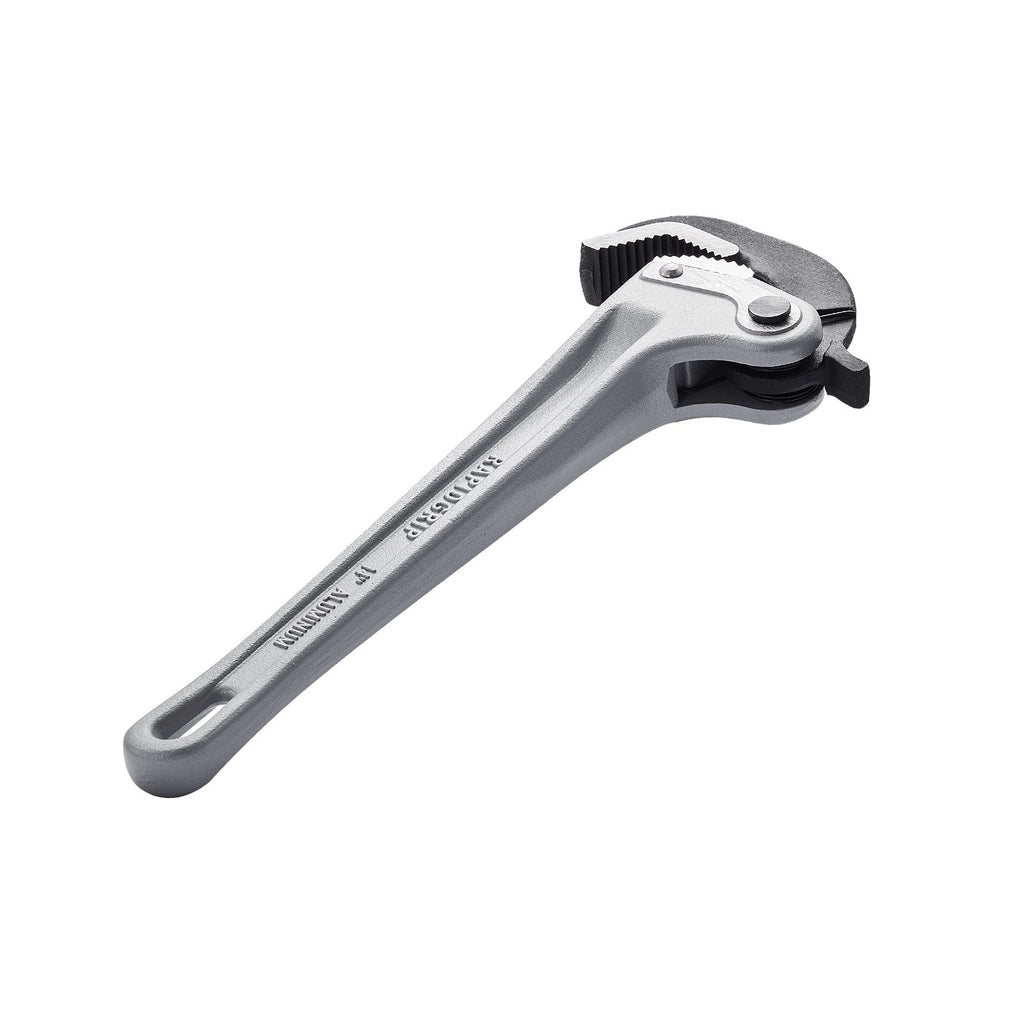 Pipe Wrench, 14" Aluminum Straight Pipe Wrench, Automatic Jaw Adjustment, Adjustable Plumbing Wrench, Easy to Carry, Ergonomic Handle, Hangable Design, for Water Pipes, Automotive Repairs
