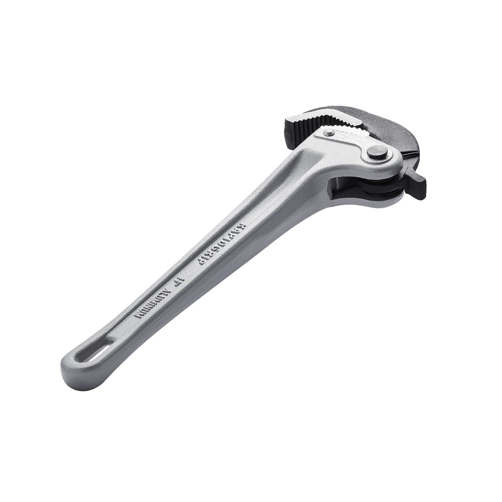 Pipe Wrench, 14" Aluminum Straight Pipe Wrench, Automatic Jaw Adjustment, Adjustable Plumbing Wrench, Easy to Carry, Ergonomic Handle, Hangable Design, for Water Pipes, Automotive Repairs