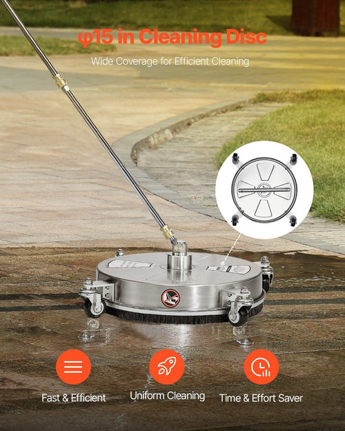 16.5-Inch Pressure Washer Surface Cleaner with Wheels – 4000 PSI