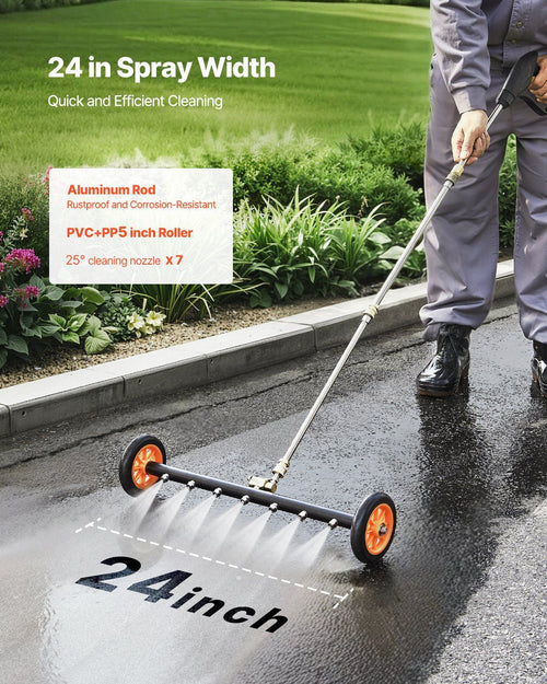 24-Inch Pressure Washer Undercarriage Cleaner – 4000 PSI