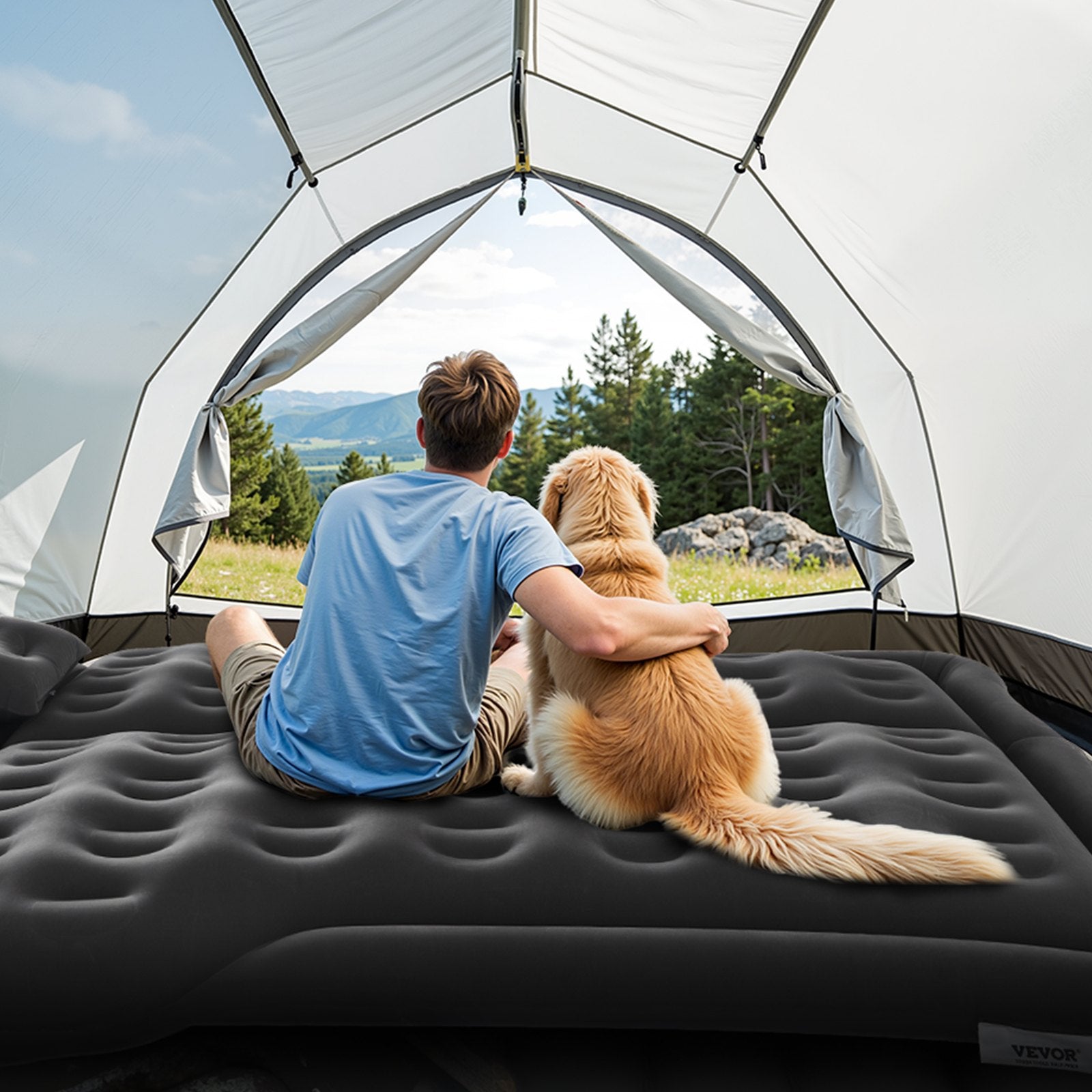 Car Air Mattress Inflatable Car Camping Travel Sleeping Bed SUV MPV Sedan