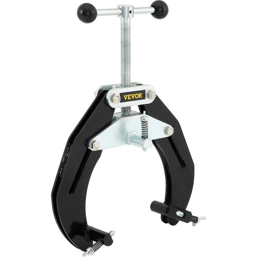 Pipe Clamp, 2 to 6 in, High Strength Ultra Clamp with Quick Acting Screws, Steel Pipe Alignment Tool with Lightweight Design, Black