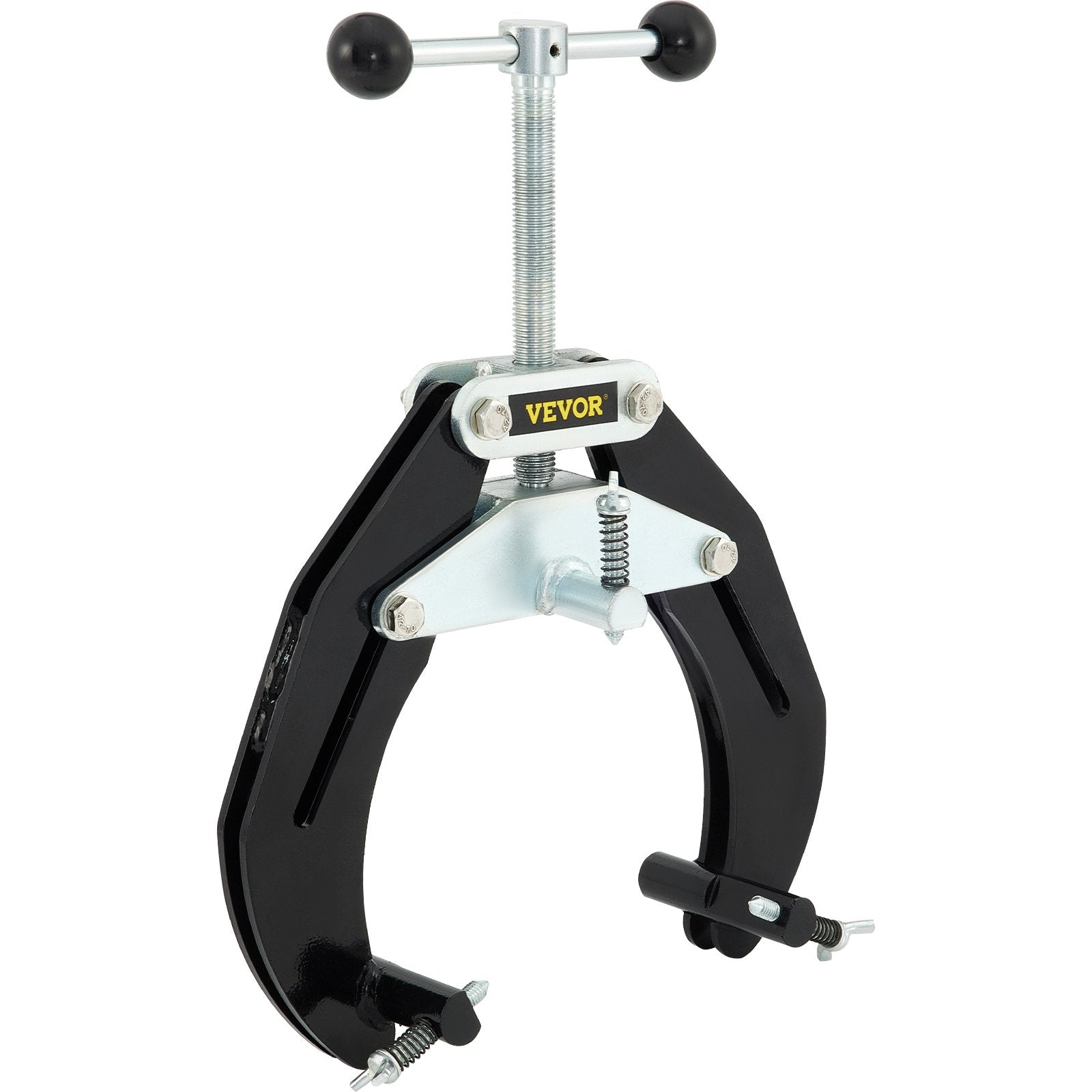Pipe Clamp, 2 to 6 in, High Strength Ultra Clamp with Quick Acting Screws, Steel Pipe Alignment Tool with Lightweight Design, Black