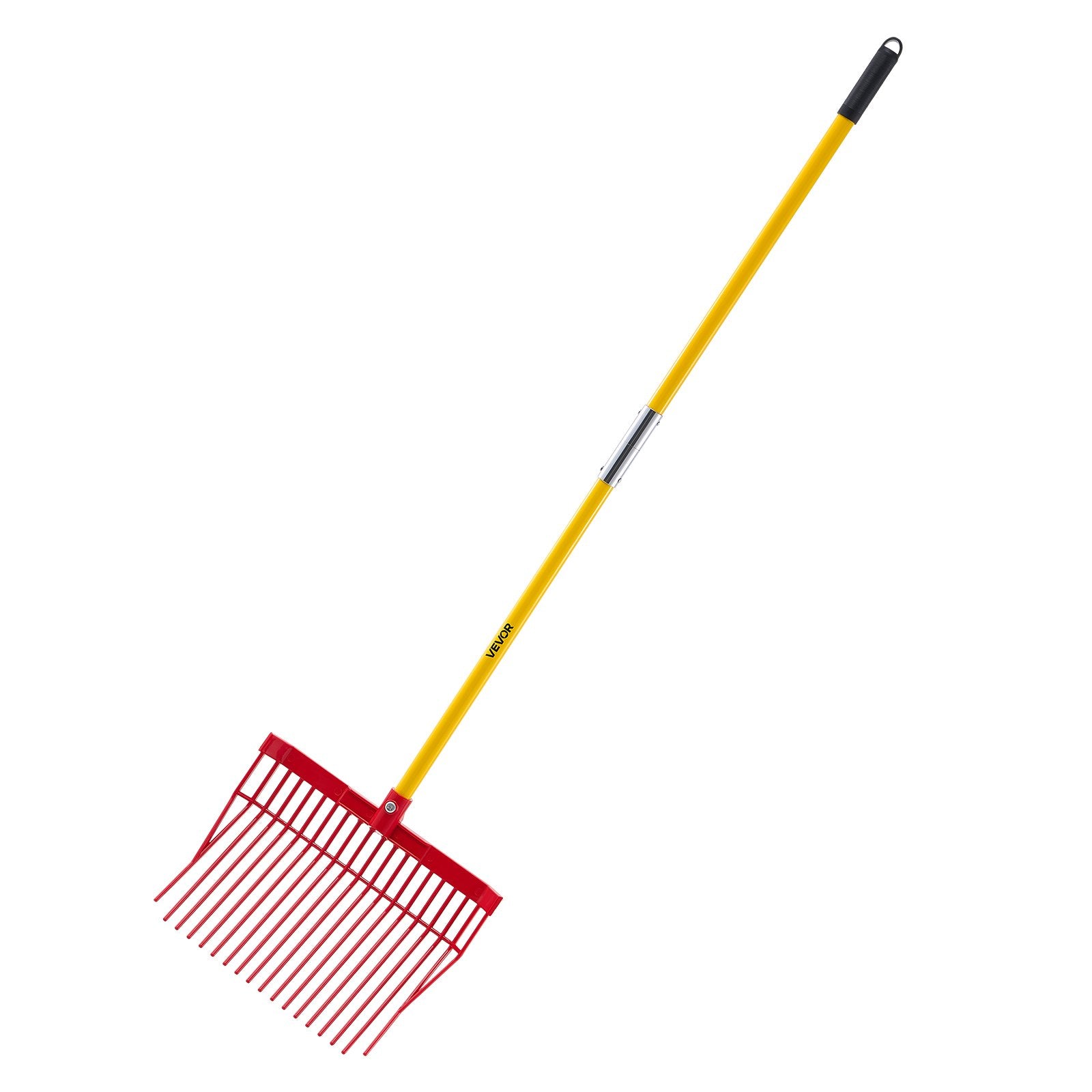 Horse Manure Fork Garden Tool 18 Tine Plastic Pitchfork Muck Rake for Hay