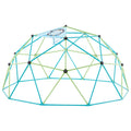 Climbing Dome, 305cm Geometric Dome Climber for Kids, 453kg Loading Jungle Gym Playground with Octopus Net & 2 Basketballs, Easy-Assembly Outdoor Backyard Climbing Toys - Gift for Boys Girls