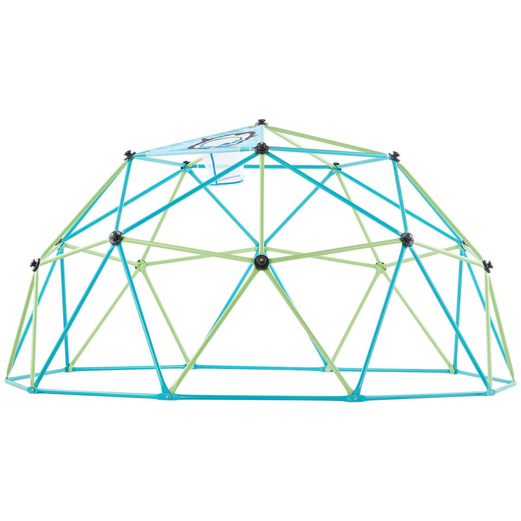 Climbing Dome, 305cm Geometric Dome Climber for Kids, 453kg Loading Jungle Gym Playground with Octopus Net & 2 Basketballs, Easy-Assembly Outdoor Backyard Climbing Toys - Gift for Boys Girls