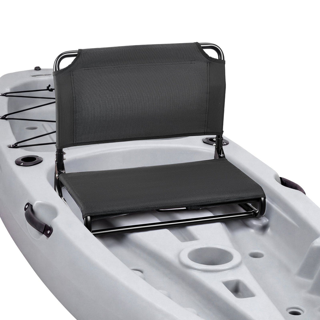 Kayak Seat, Folding Kayak Seat with Comfortable Back Support, Aluminum Alloy Frame & 600D Oxford Fabric, Easy Assembly for Paddling, Fishing and Recreational Kayaking