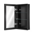 Medicine Cabinet, 14 x 24 inches, Medicine Cabinet for Bathroom with Mirror,  Aluminum Frame Bathroom Wall Cabinet, 2-layer Adjustable Shelves, Recessed & Wall-mounted Installation