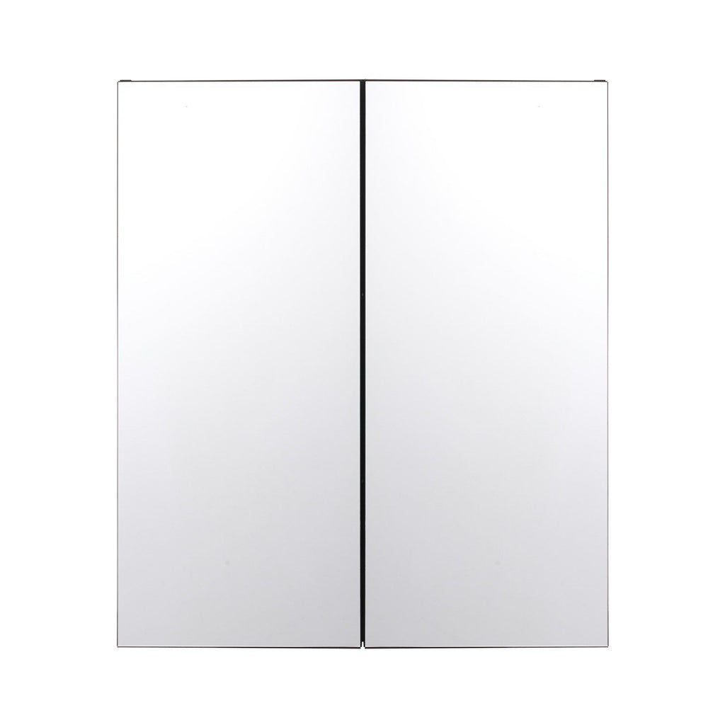 Medicine Cabinet, 26 x 30 inch, Medicine Cabinet for Bathroom with Mirror,  Aluminum Frame Bathroom Wall Cabinet, 2-layer Adjustable Shelves, Recessed & Wall-mounted Installation
