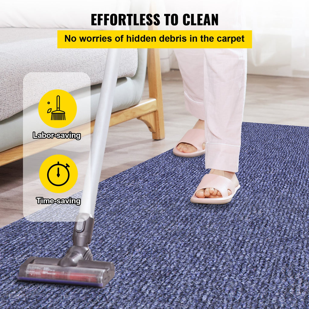 Deep Blue Marine Carpet 6 ft x 29.5 ft Marine Carpeting Marine Grade Carpet for Boats with Waterproof Back Outdoor Rug for Patio Porch Deck Garage Outdoor Area Rug Runner Non-Slide Porch Rug, 1.8x9m