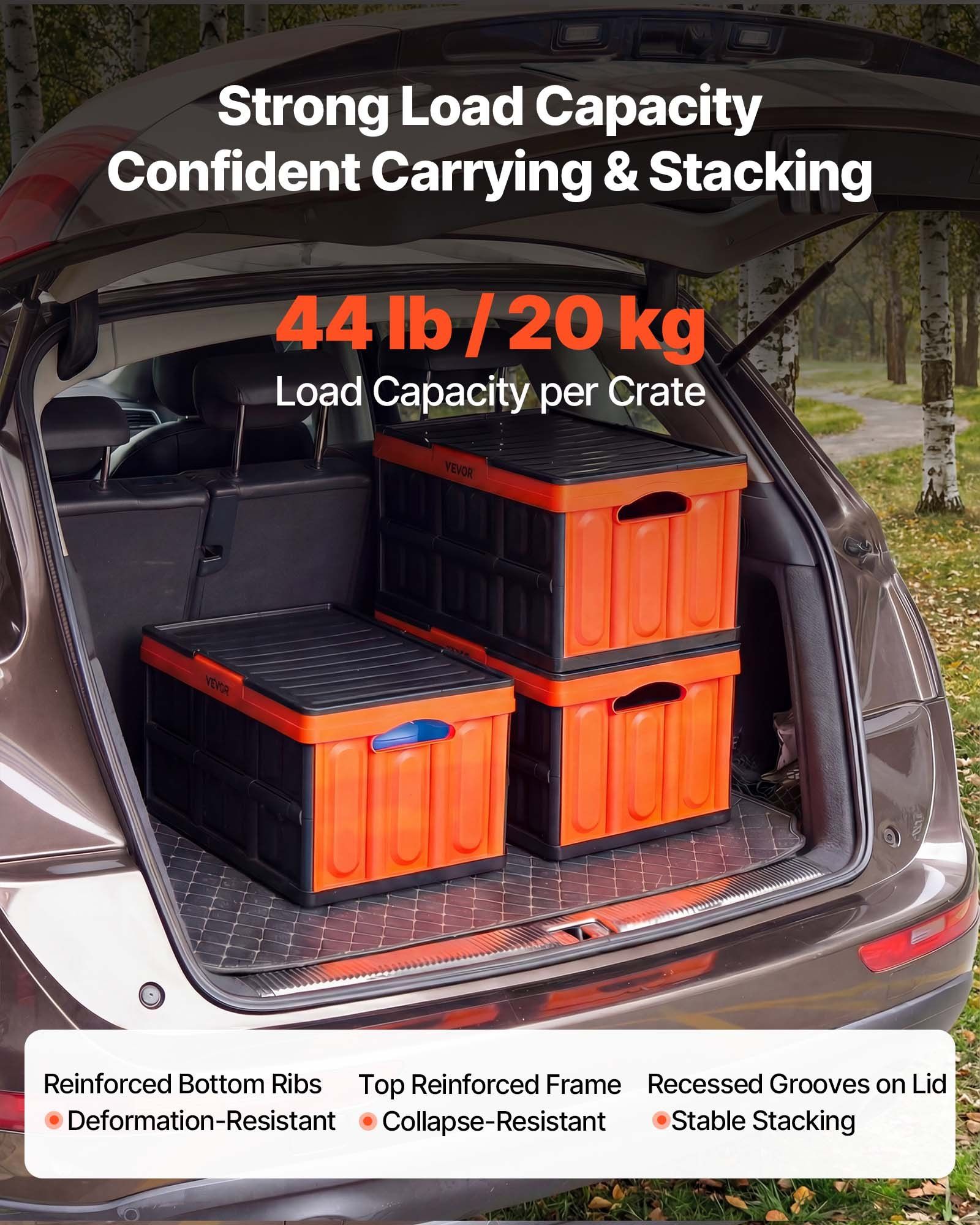3-Pack 45L Collapsible Storage Bins