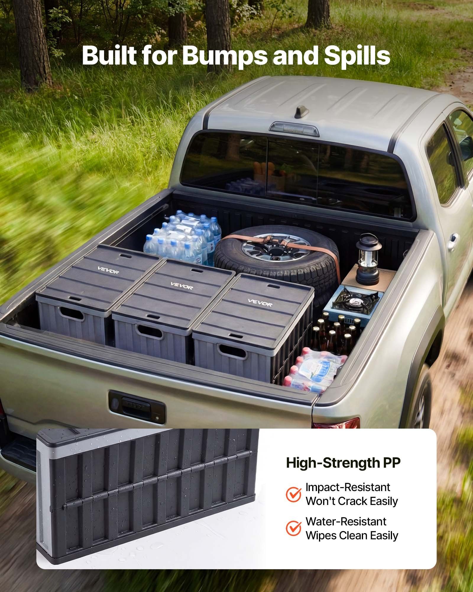 3-Pack 65L Collapsible Storage Bins