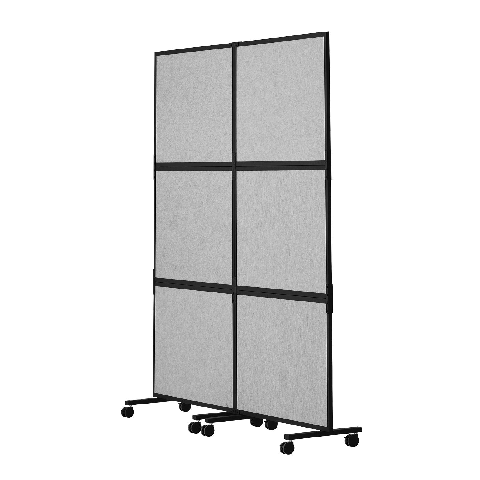Acoustic Privacy Room Divider Panels – Light Grey (2 Pack)