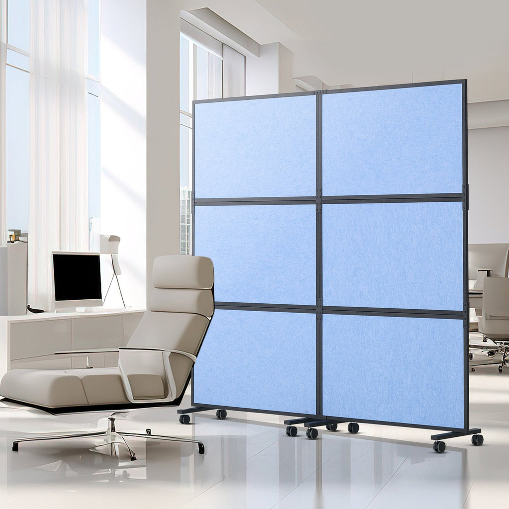 Acoustic Room Divider Panels – 2 Pack, Indigo Blue