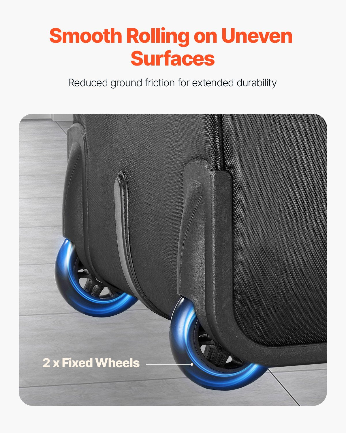 Rolling Laptop Bag 43.94 cm Wheeled Computer Bag for Women & Men Black