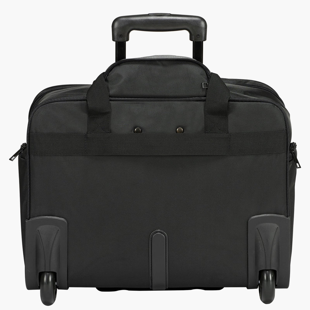 Rolling Laptop Bag 43.94 cm Wheeled Computer Bag for Women & Men Black