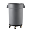 Trash Can Dolly, Fit 20, 32, 44, 55 Gallon Containers, Round Trash Can Roller Base with 4 Lockable Wheels, 500lbs Weight Capacity, Heavy Duty Barrel Dolly, Multi-Functional Rolling Dolly Cart