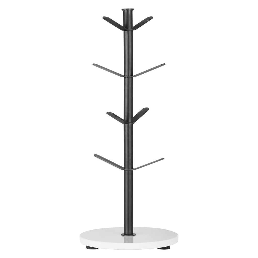 Mug Holder Tree with Marble Base 8 Hooks Cup Tree Rack for Counter Kitchen