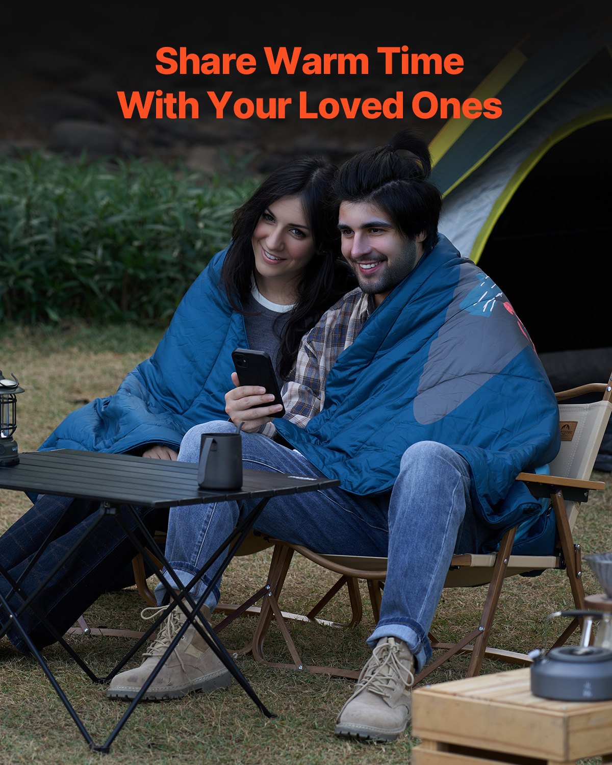Wearable Camping Blanket – 190 × 132 cm