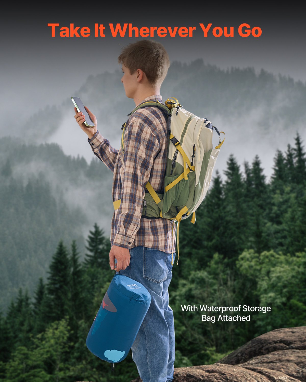 Wearable Camping Blanket – 190 × 132 cm