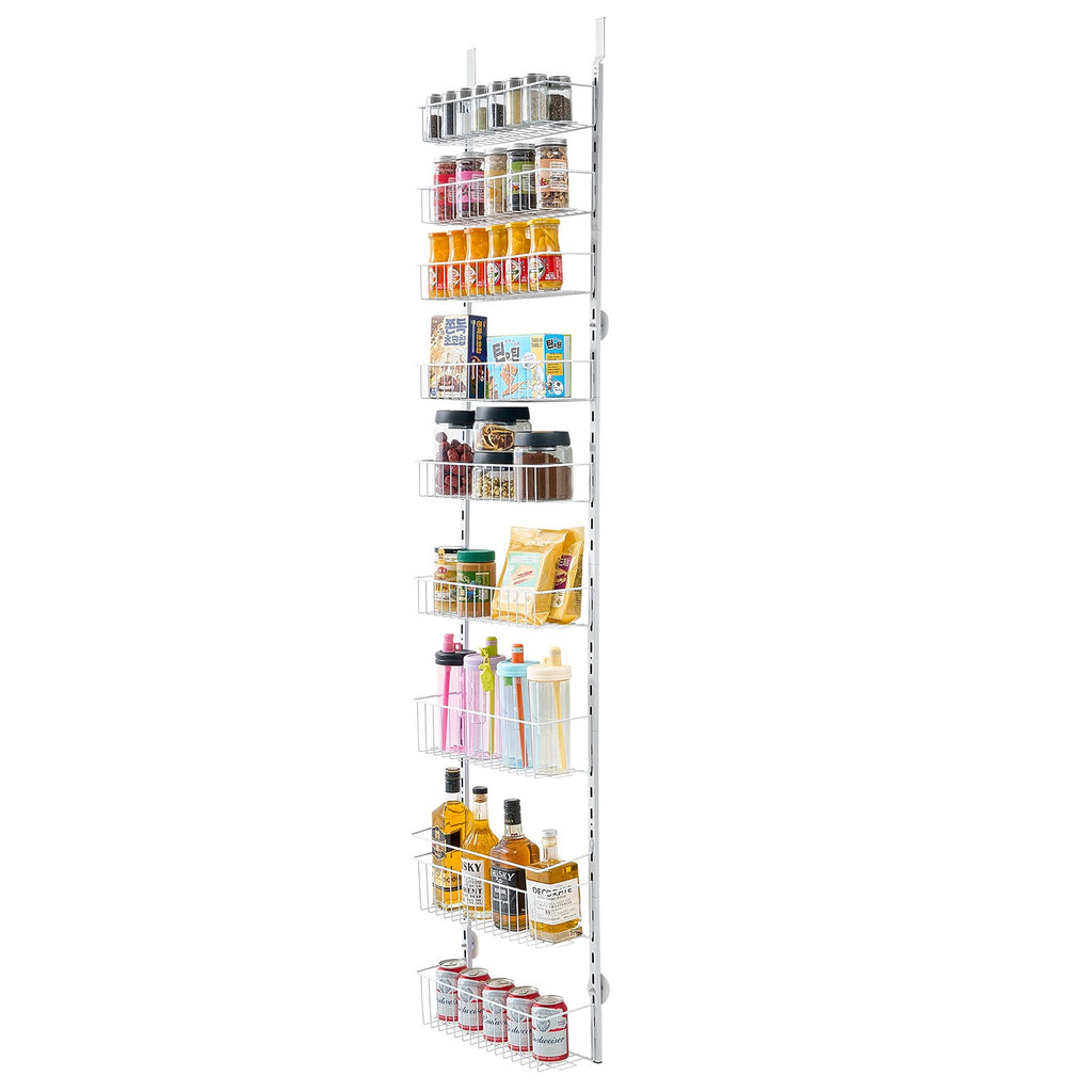 9-Tier Over-the-Door Pantry Organiser – White