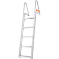 Removable Dock Ladder 5 Steps, 159 kg Load Capacity, Pontoon Boat Ladder with 4'' Wide Step & Nonslip Design for Ship/Lake/Pool/Marine Boarding