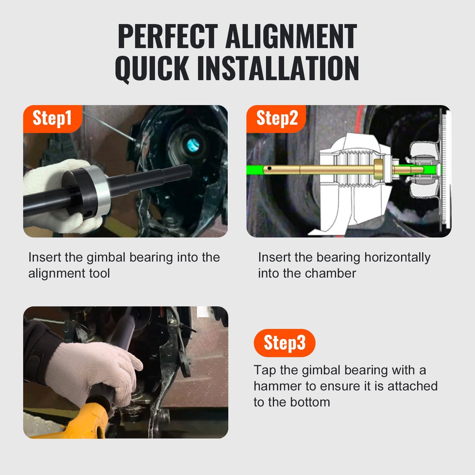 Gimbal Bearing Alignment and Install Kit Mercruiser Alpha Bravo OMC Cobra
