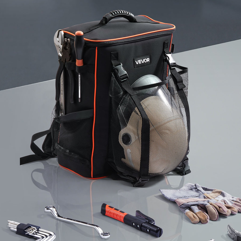 33L Welding Backpack 600D Polyester Welder Backpack for Tools and Helmet