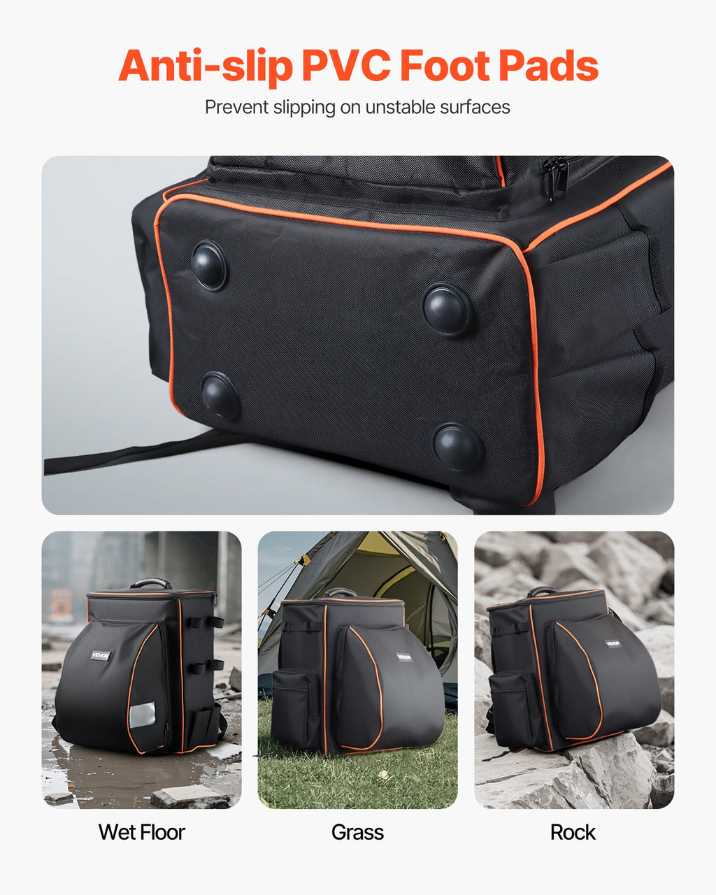 35.6L Welding Backpack 600D Polyester Welder Backpack for Tools and Helmet