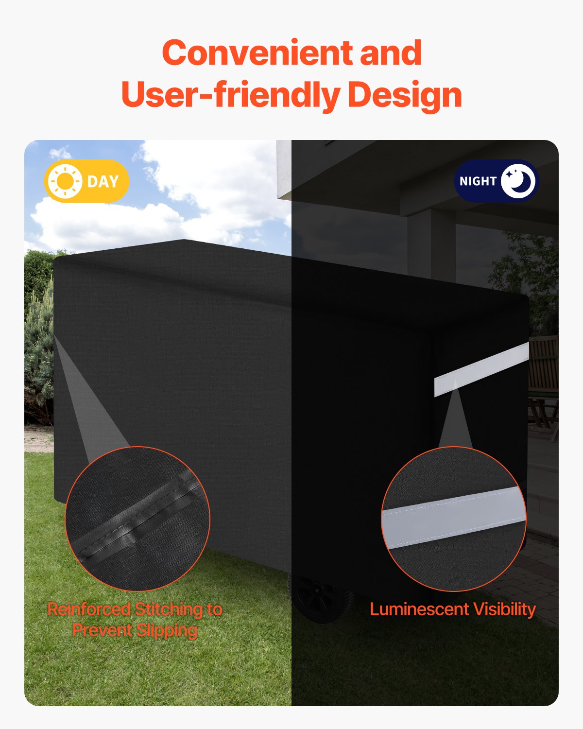 66 inch Grill Cover Heavy Duty BBQ Gas Grill Cover Outdoor Waterproof