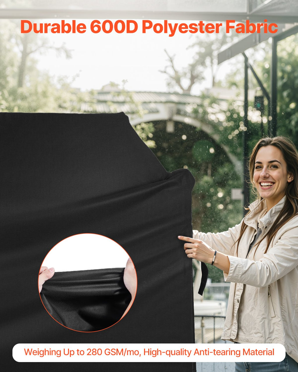 52 inch Grill Cover Heavy Duty BBQ Gas Grill Cover Outdoor Waterproof