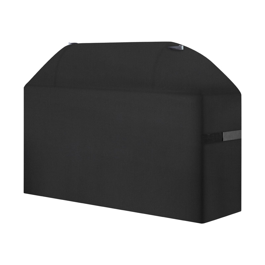 Grill Cover, 63 inch BBQ Covers for Outdoor Grills, Waterproof, Fade Resistant, Weather Resistant Heavy Duty 600D Polyester, Easy On/Off, with Hook-and-Loop Straps, Black