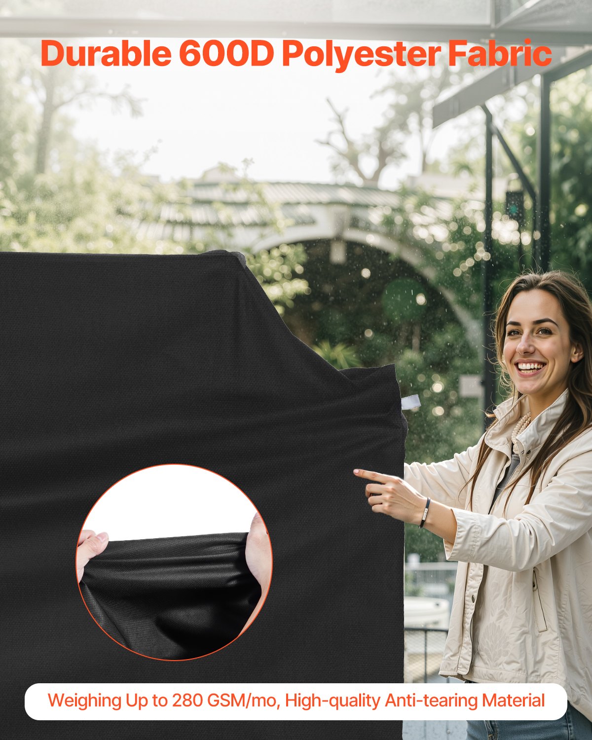 48 inch Grill Cover Heavy Duty BBQ Gas Grill Cover Outdoor Waterproof