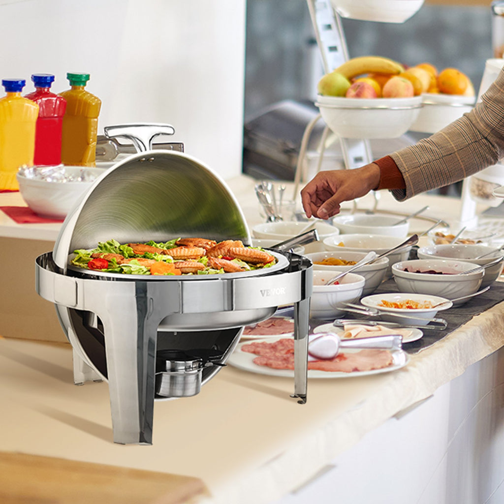 2-Pack 5.5L Roll-Top Chafing Dishes