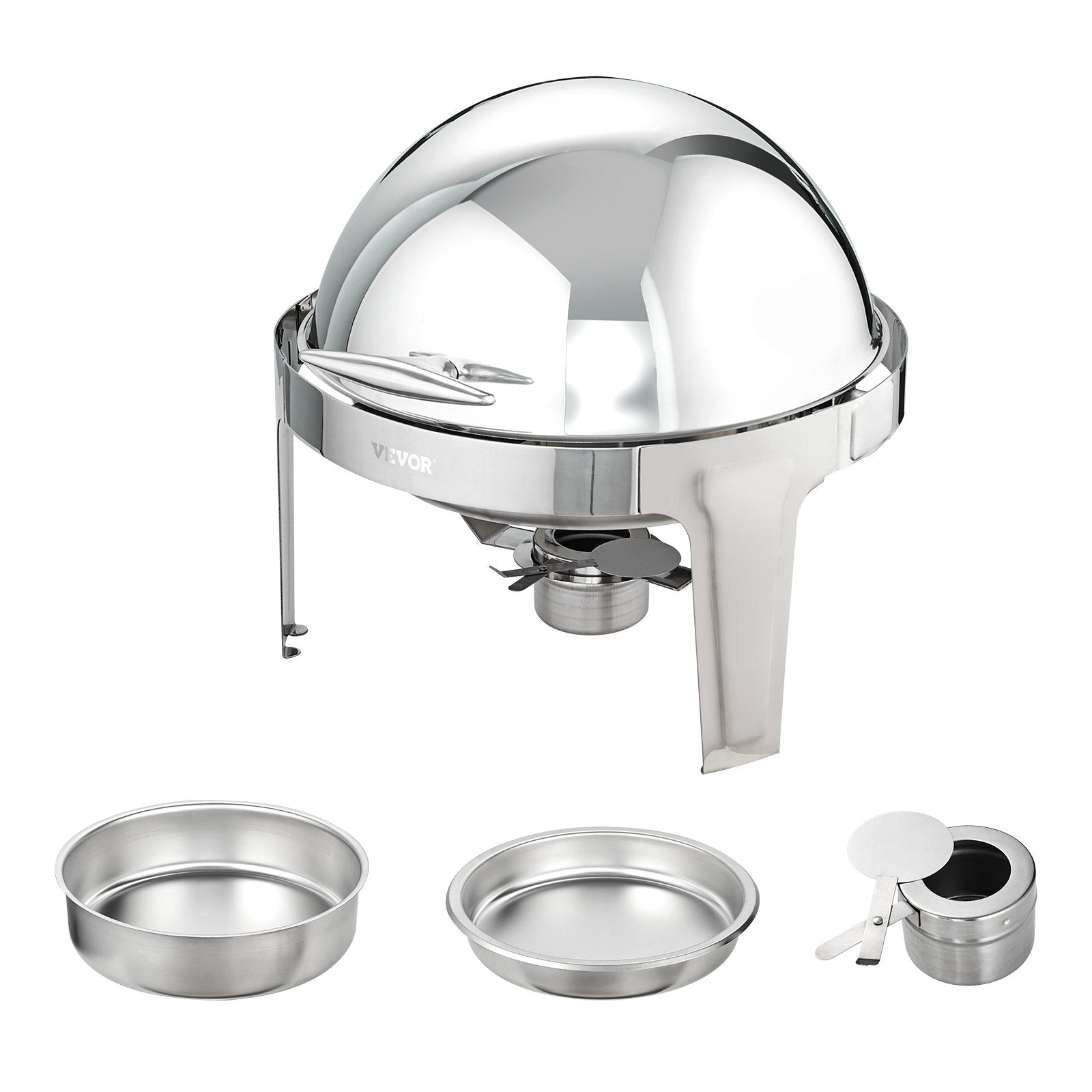2-Pack 5.5L Roll-Top Chafing Dishes