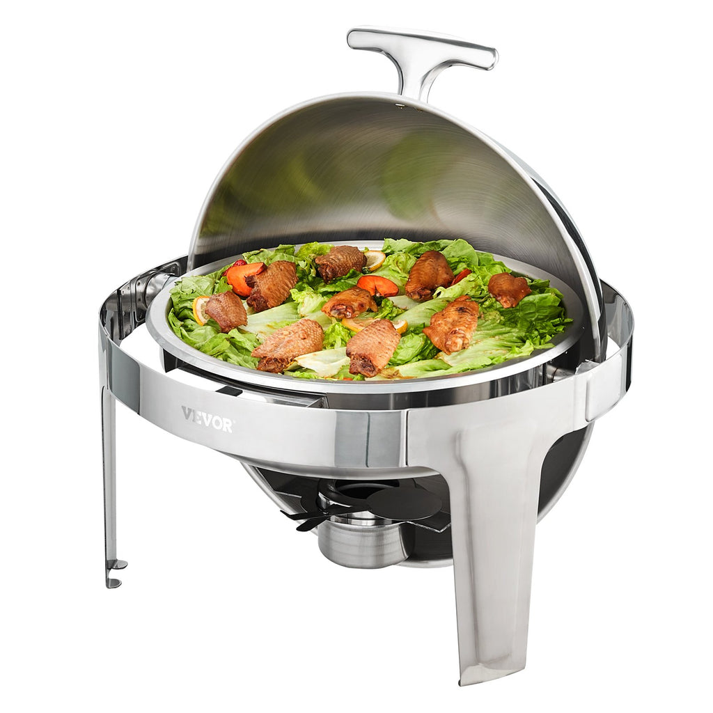 2-Pack 5.5L Roll-Top Chafing Dishes