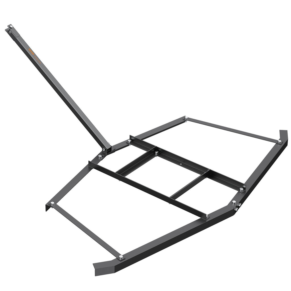 Driveway Drag, 76.57" Width Tow Behind Drag Harrow, Q235 Steel Driveway Grader with Adjustable Bars, Support up to 50 lbs, Driveway Tractor Harrow for ATVs, UTVs, Garden Lawn Tractors