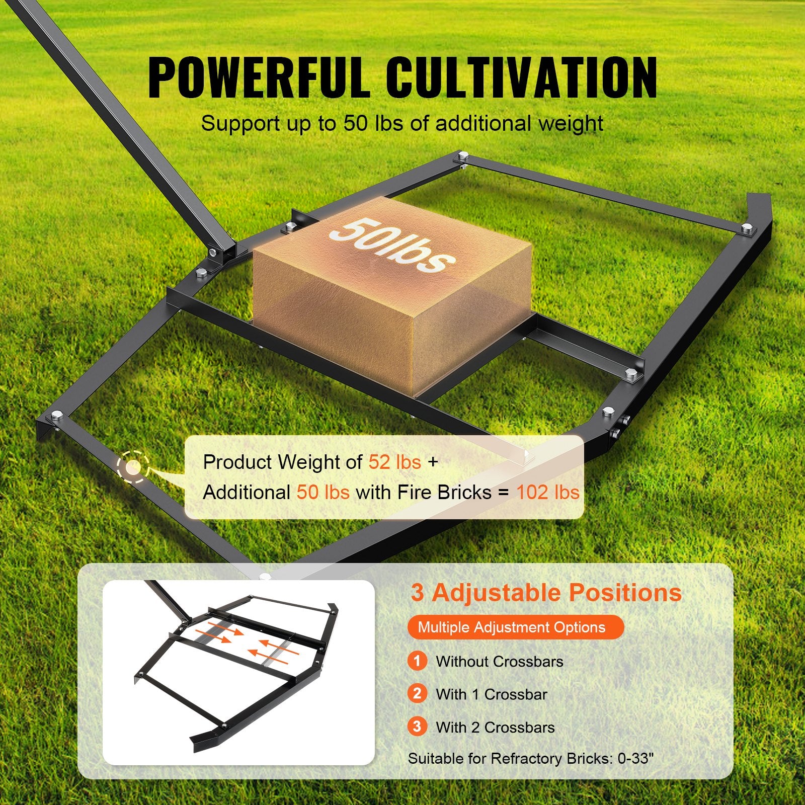 Driveway Drag, 76.57" Width Tow Behind Drag Harrow, Q235 Steel Driveway Grader with Adjustable Bars, Support up to 50 lbs, Driveway Tractor Harrow for ATVs, UTVs, Garden Lawn Tractors