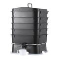 5-Tray Worm Composter, 50 L Worm Compost Bin Outdoor and Indoor, Sustainable Design Worm Farm Kit, for Recycling Food Waste, Worm Castings, Worm Tea, Vermiculture and Vermicomposting