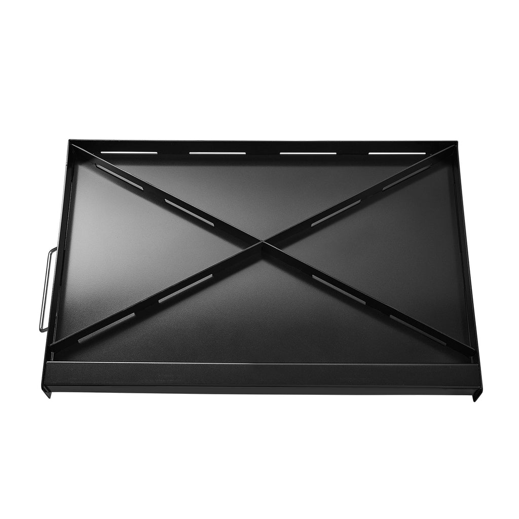 Carbon Steel Griddle, 24x16 inch Universal Flat Top Rectangular Plate, Gas Grill Griddle for BBQ Grill, Teppanyaki, Portable Family Cookware with Handle, for Camping Tailgating Party